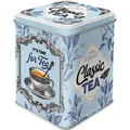 Blechdose "Classic Tea" - 9,5 x 7,5 x 7,5cm - Earl Gray Tee Teedose Vorratsdose