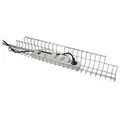 Kabelkorb B790xT100xH80-85mm silber f.Schreibtisch