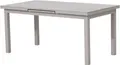 Primaster Gartentisch ausziehbar Aluminium Rhodos 167/217 x 90 cm hellgrau