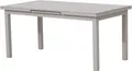 Primaster Gartentisch ausziehbar Aluminium Rhodos 167/217 x 90 cm hellgrau