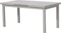 Primaster Gartentisch ausziehbar Aluminium Rhodos 167/217 x 90 cm hellgrau