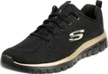 Skechers Graceful - Get Connected - Black / Rose Gold Polyester Größe: 40 Normal
