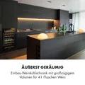 Weinkühlschrank Einbau Getränkekühlschrank 132 L 2 Zonen 41 Flaschen Touch LED