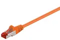 CAT 6 Patchkabel, S/FTP, Kupferleiter, halogenfreier Kabelmantel, orange, 5 m