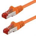 Netzwerkkabel Cat.6 orange 5m S/FTP PiMF 250MHz DSL LAN Patch-Kabel 1:1