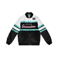 Mitchell & Ness NBA Special Script Heavyweight Satin Jacket - Vancouver Grizzlies - L