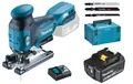 Makita DJV181Z Akku-Stichsäge 18V DJV181 + 1x Akku 18V 6Ah + Ladegerät + Makpac