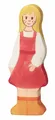 TOCHTER von Holztiger Landwirtin Holzfigur Holzpuppe Bauernhof Kind Mädchen Holz