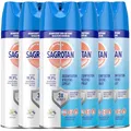 Sagrotan Hygiene-Spray (Aerosol) Desinfektionsspray (für Textilien und Oberflächen im Haushalt, Sprühflasche im praktischen Vorteilspack) 6 x 400 ml