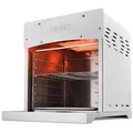 TAINO Gasgrill Oberhitzegrill, Hochleistungsgrill, bis 800°C, inkl. Fettauffangschale silberfarben 34 cm x 41 cm x 54 cm
