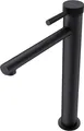 doporro Design Armatur in Schwarz matt Waschbeckenarmatur praktischer Einhebelmischer 30,5 cm hoch Waschtischarmatur