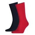 Tommy Hilfiger Socken Herren TH MEN SOCK CLASSIC 2P (2er Set), rot red, 39-42 EU