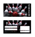 200 Stück Geschenkgutscheine (Bowling-637) Gutscheine Kegel mit Kugel