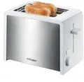 Cloer 3211 Toaster, 2 Scheiben, 825W, Brötchenaufsatz, weiß