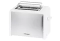 Cloer Toaster 3211 Edelstahl Weiß 2-Scheiben Brötchenaufsatz 825W