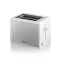 Cloer | Toaster für zwei Scheiben Silber-Weiß