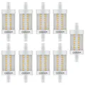 9 x Osram LED Leuchtmittel Star Line 78mm 8W = 75W R7s warmweiß 2700K DIMMBAR