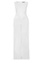 Vera Mont Damen Jumpsuit mit weitem Bein Rohweiß,34