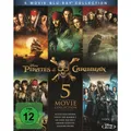 Pirates of the Caribbean 1 - 5 (Blu-ray) Action 736 Min.