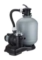 Steinbach Filteranlage Eco Top 10 – 041015 – Selbstsaugende Pumpe für Pools mit bis zu 65.000 l – Mit Vorfilter, 6-Wege-Ventil mit Verstellhebel und Manometer – Anschluss Ø 38 mm