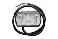 HORPOL LED Begrenzungsleuchte LD 2227 weiß 12 bis 24 V vorderes Begrenzungslicht IP68 E9 71 x 42 x 25 mm mit 0,5 m Rundkabel für Anhänger LKW Landmaschinen Trailer Autotransporter