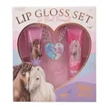 Depesche 13268 Miss Melody BFF - Lipgloss Set, 2 glänzende Lipglosse, in Pink und Lila, mit fruchtigen Düften und Herz-Anhänger