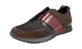 Prada Herren Grau Leder Sneaker 4E2572 43 EU/UK 9