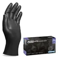 PROGRIP Einweghandschuhe Diamant Grip, Schwarz, Einmalhandschuhe Extra Stark, Nitrilhandschuhe Gr. XL, 2x dicker, Handschuhe Einweg, Arbeitshandschuhe für Werkstatt & Montage, 500 Stück (10x50 Stk)