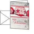 Sigel Weihnachtskarte DS053, Winter Feeling, 105 x 148mm (A6), Klappkarte mit Umschlag, 25Stück