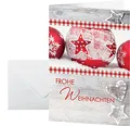 SIGEL DS053 Weihnachtskarten Set mit Umschlag, DIN A6, 25 Stück "Winter Feeling", optimal zum Bedrucken