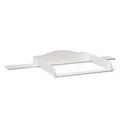 Bellabino Oti Wickelaufsatz für IKEA Hemnes, Malm, Nordli Kommoden (160 cm Breite), wellig mit Platzfüller für breite Ikea Kommode, weiß, 16,5 x 74 x 160 cm (HxTxB)