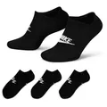 Nike Sportsocken U NK NSW EVERYDAY ESSENTIAL NS (3-Paar) für sportliche Aktivitäten, weiches Material, leichtes Design schwarz M (38/41)