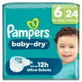 Pampers Baby Dry Gr.6 Extra Large 13-18kg Windeln Single Pack 24 Stück