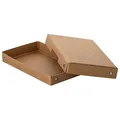 FALKEN PURE Aufbewahrungsbox 310 Blatt natronbraun 12,0 x 18,5 x 2,5 cm, 1 St.