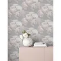 Livingwalls Tapete Blumen Grau 53 cm x 10,05 m AS-373923