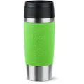 Emsa Isolierbecher Travel Mug N2020700, 360 ml, hält 4h warm, Edelstahl doppelwandig, limette