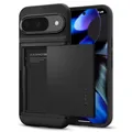 Spigen Slim Armor CS Hülle für Google Pixel 9 Pro und Pixel 9 [Made for Google] -Schwarz