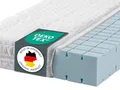 Ravensberger Matratzen Kaltschaummatratze Struktura-SAN 90x200cm | Härtegrad H2 | RG 60 | Höhe 20cm | 7-Zonen Matratze | Baumwoll-Doppeltuch-Bezug | produziert in Deutschland | Oeko-TEX® Zertifiziert