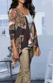 Heine - Best Connections Damen Druckstrickjacke, terracotta-braun GR 34 *SALE*