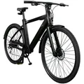 Keskin E-Bike cBike 1 27,5“ City-Bike Elektrofahrrad Elektrobike Hardtail Pedelec Fahrrad Mittelmotor bis zu 70km LCD Display StVZO App Bluetooth - Schwarz