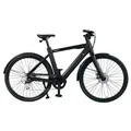 Keskin eBike E-Bike Cityrad cBike1 Minimalistisches Design City E-Bike Herren 27,5 Zoll Pedelec, 8 Gang Shimano Shimano Schaltwerk, Kettenschaltung, Heckmotor, 432 Wh, (27,5 Zoll Elektrofahrrad – Ideal für Fahrer von 165 cm bis 190 cm Körpergröße, Akku-Ladegerät, Werkzeug, Beleuchtung, Schlüssel), mit Drehmomentsensor, integriertes App-Display, StVZO-konform, Schwarz Matt