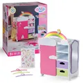 BABY born Regenbogenschrank für Puppenkleidung mit leuchtendem Regenbogen Sounds