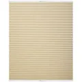 Lichtblick Plissee Klemmfix, ohne Bohren, verspannt Creme, 80 cm, 80 cm x 130 cm (B x L) PKV.080.130.05 - Beige