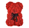 VERK GROUP Geschenkbox Rosenbär, Rose Teddy, Teddybär mit Rosenblüten Ideal als Geschenk