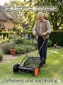 SALE Earthwise Spindelmäher 18" 7 Klingen Fangkorb Hand-Rasenmäher 7116-18EWGC