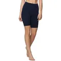 Bellivalini Leggings Damen Kurze Leggings aus Baumwolle BLV50-157 (1-tlg) elastischer Bund blau L