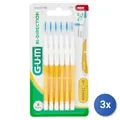 3x Gum Interdentalbürstchen 6 Stück Bi-Direction 1,4 mm