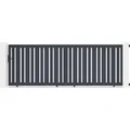Schiebetor aus aluminium 4m VEYMONT H.140cm grau - Dunkelgrau