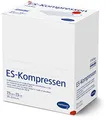 ES-KOMPRESSEN: Sterile Mullkompressen zur Wundreinigung & Wundabdeckung, sowie zum Auftragen von Salben, 7,5 x 7,5 cm, 8-fach, 17-fädig, 50 Stück