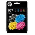 HP 937 CMYK Original Ink Cartridge 4-Pack Farbig